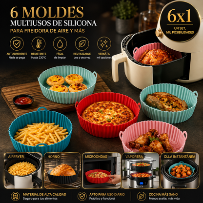 Kit x6 Moldes Multiuso
